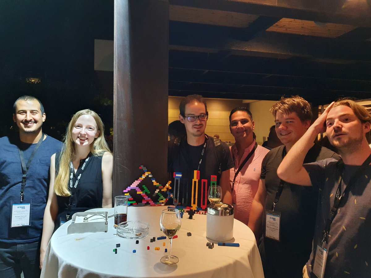 Joint work and creativity resulted in some amazing LEGO constructions during #icsme2022 reception
Or
Things You Cannot Do In An Online Conference