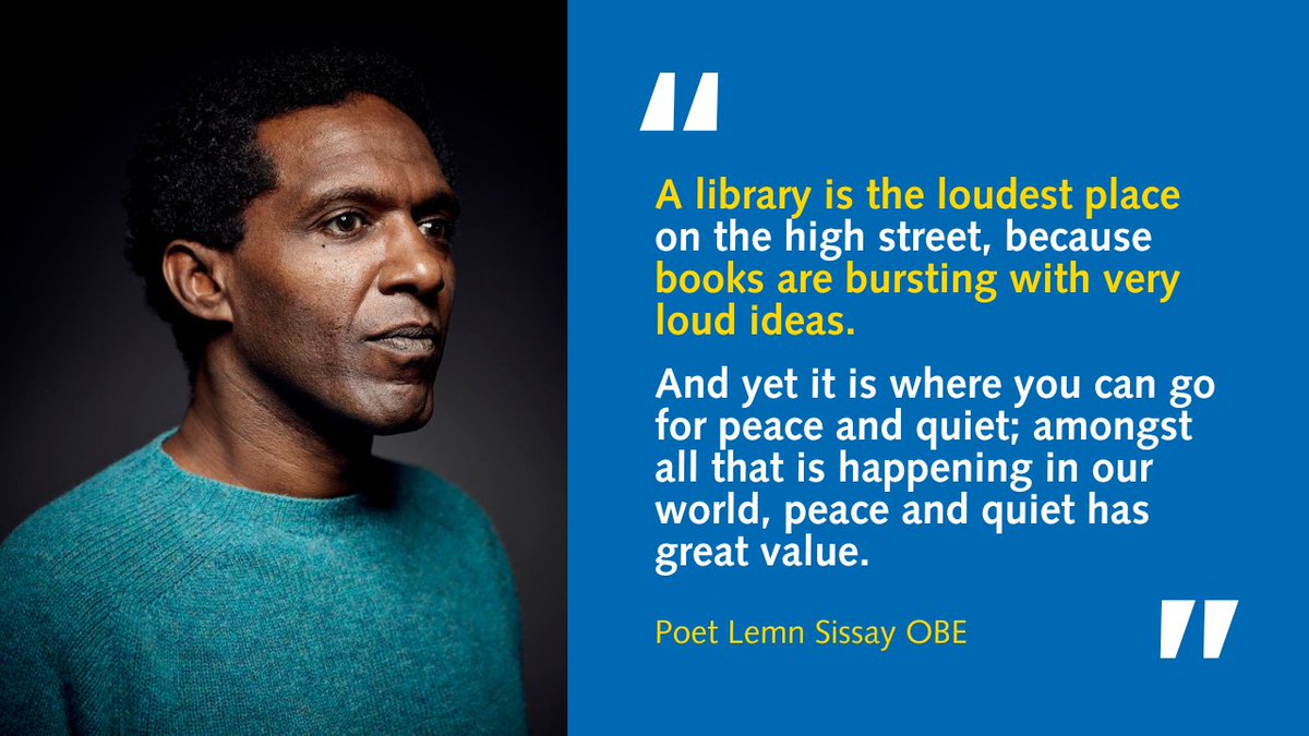 Who better to look to on #NationalPoetryDay to help us celebrate libraries this #LibrariesWeek than poet <a href="/LemnSissay/">lemn sissay OBE FRSL</a>? Here’s his explanation of why libraries are such extraordinary and vital places.

📷Photographer Hamish Brown