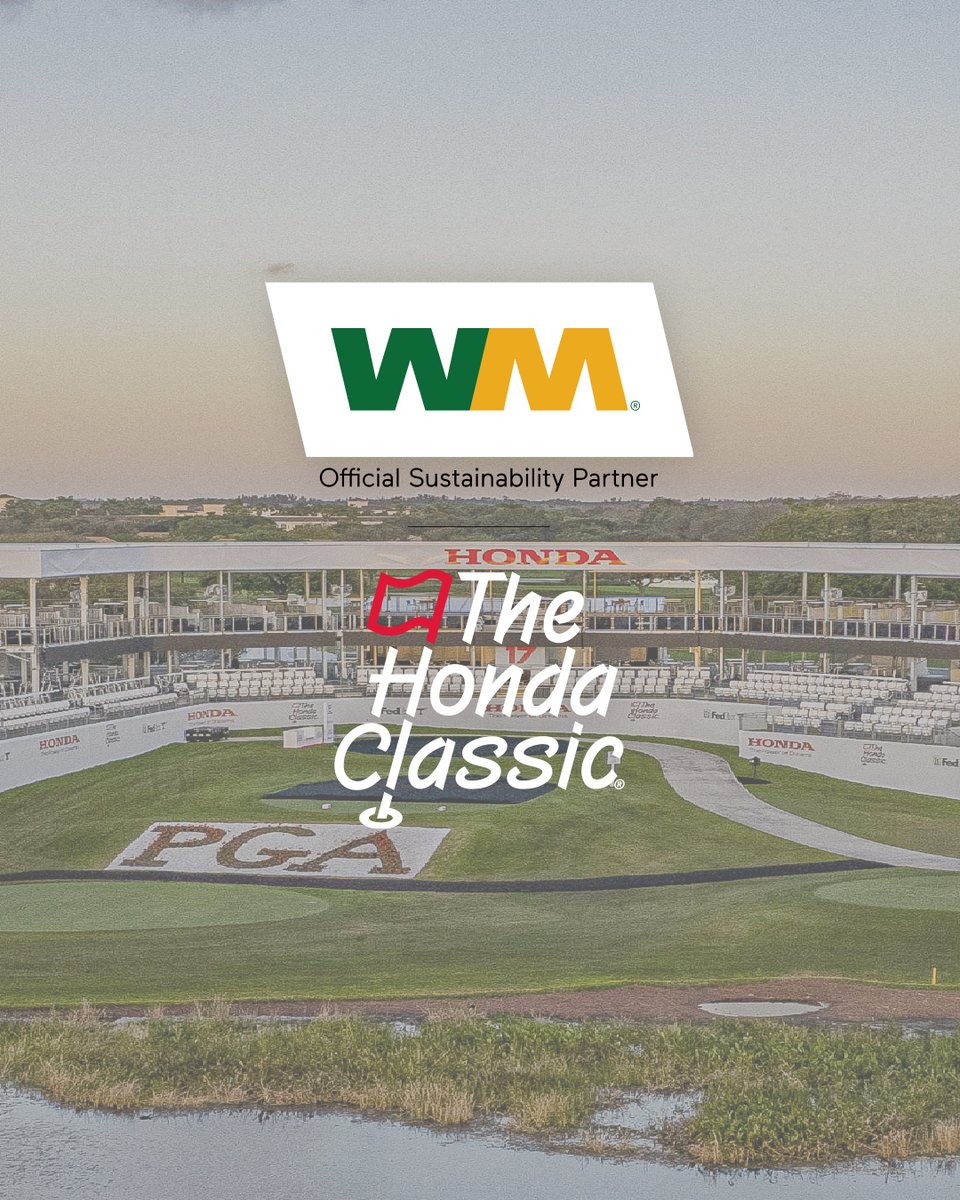 Happy #GreenSportsDay! The Honda Classic is working with @WasteManagement to help make the tournament more sustainable by diverting more waste from landfill, reducing our carbon footprint, and improving diversity and inclusion efforts on and off the course. #HondaClassic