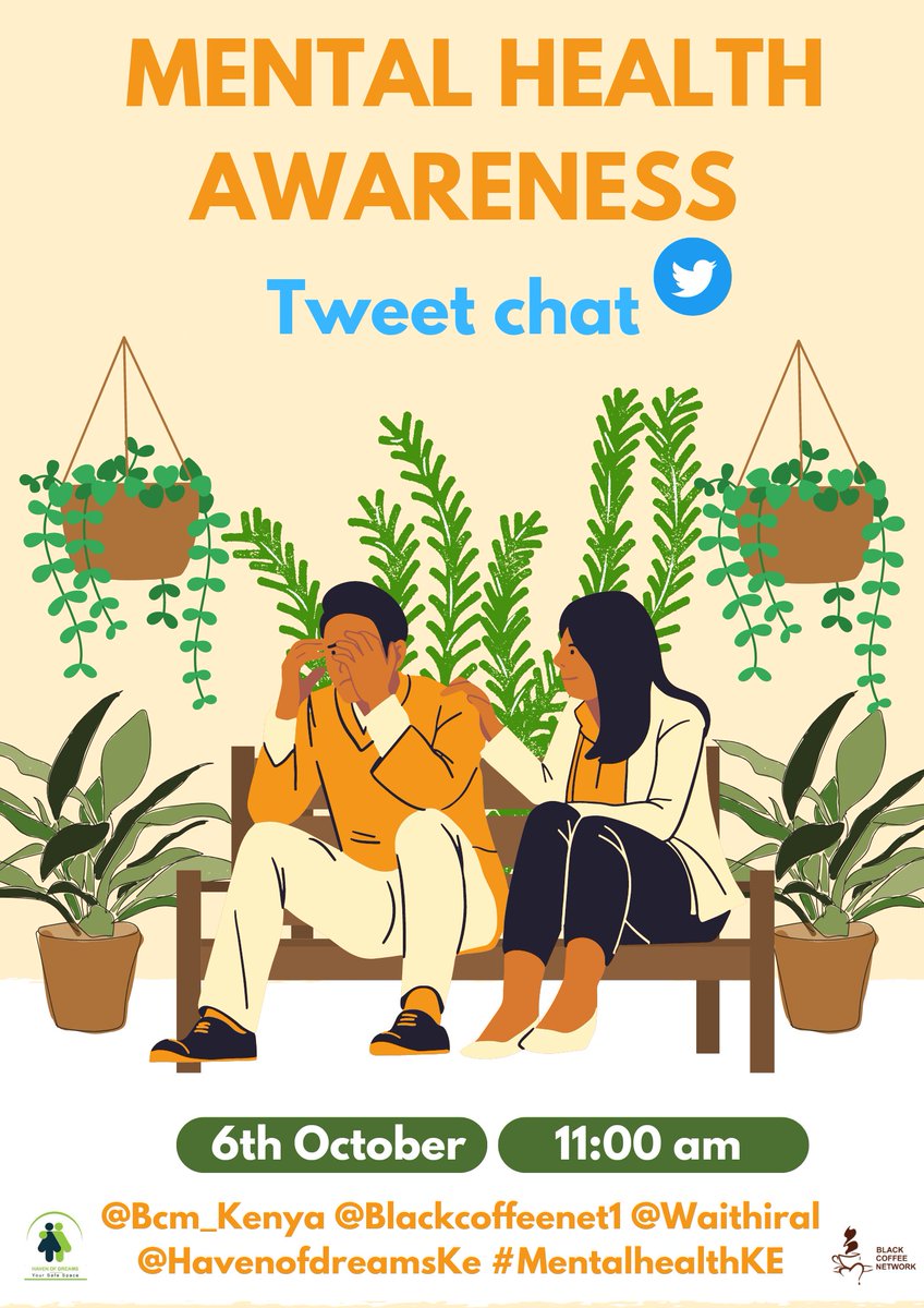 BCM_Kenya's tweet photo. Join the conversation on Mental health awareness, let's share and learn from each other @waithiraI @HavenofdreamsK @matagarochris @Dee_Key1 @karugakevin @OfficiallySeki @anyango_deborah https://t.co/7Vq9DrWAJj