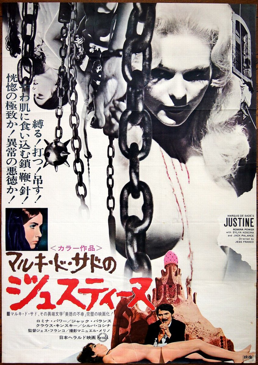 shiigeeboo's tweet photo. Japanese Movie Posters for
MARQUIS DE SADE'S JUSTINE
(1969)
#JessFranco #JesusFranco https://t.co/thSPhnOn7R