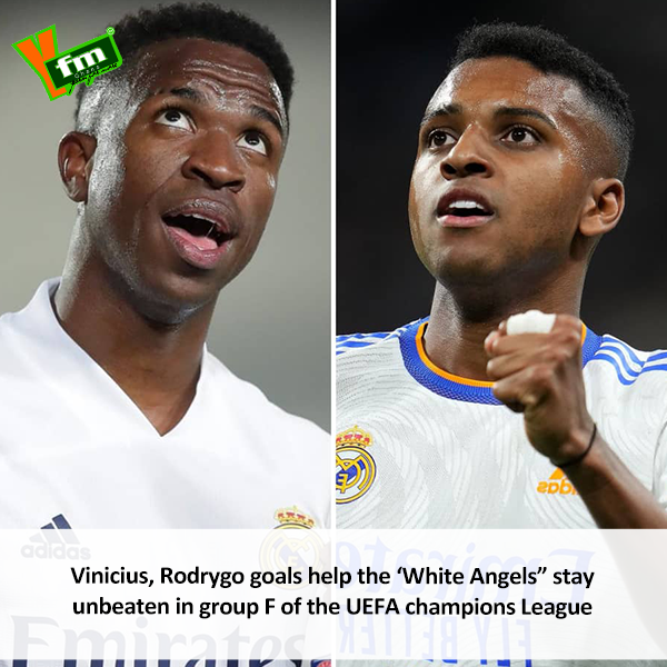 y1025fm's tweet photo. Champions League results : Real Madrid took on Shakhtar Donetsk & beat them by 2 goals to 1
#SportsMinute #RMASHK #ChampionsLeague https://t.co/s04veGEzDr