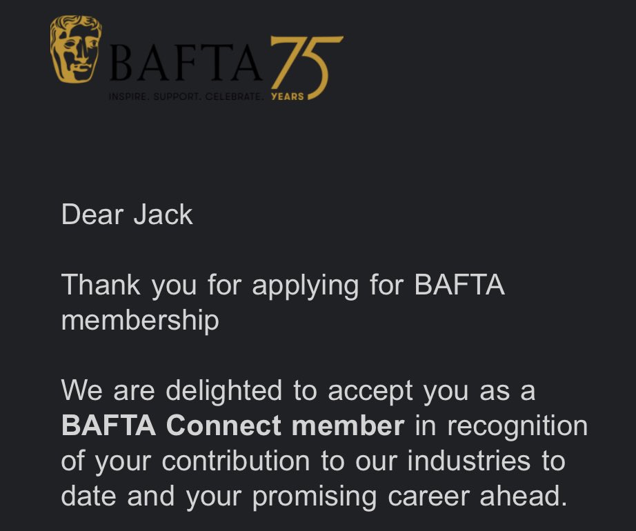 This is my first tweet in some time. 
Just have to shout about this. 
#BAFTAConnect