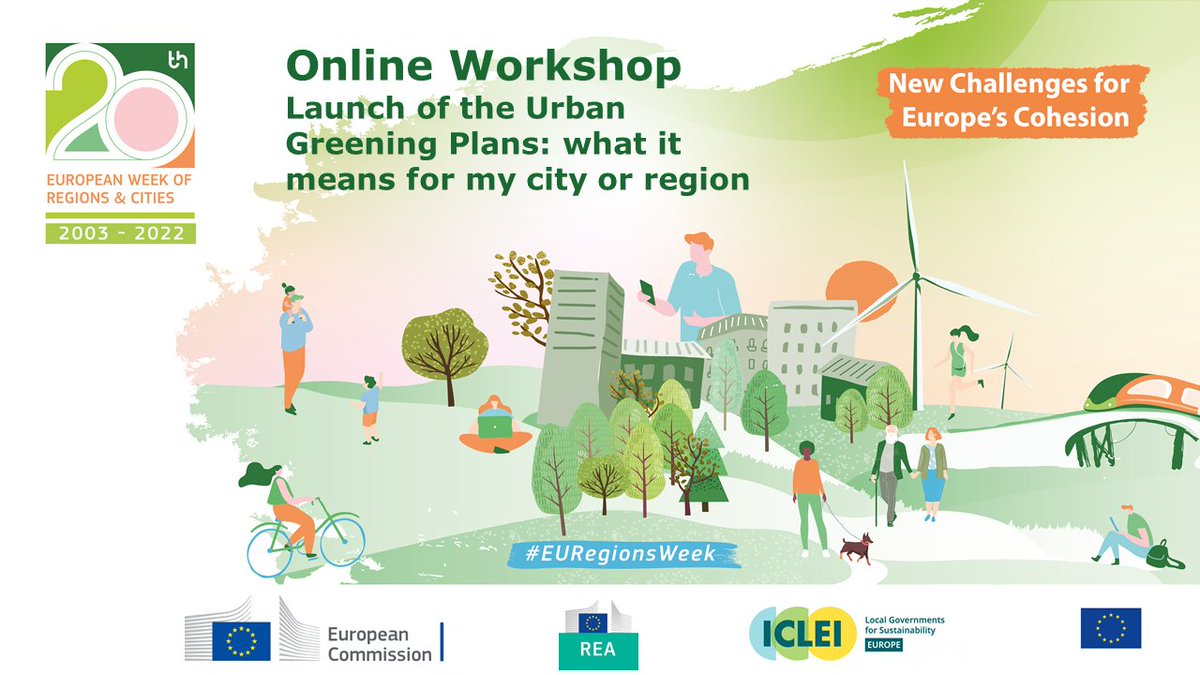 EU_ENV's tweet photo. 📢 On 13 October at the #EURegionsWeek, we will launch the Urban Green Platform to help cities reverse biodiversity loss within and around urban areas.

Learn more about the Urban Greening Plans and what it means for your city or region 👉 https://t.co/JZu6J5fs8L

#UrbanOctober https://t.co/K8RaNQZJ68