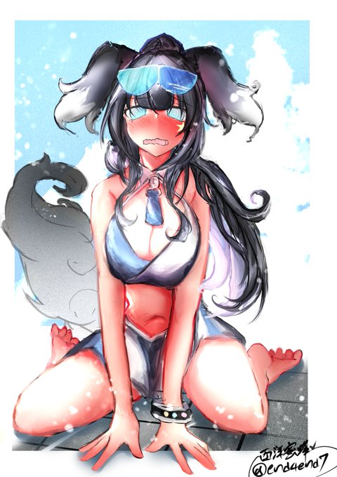 #ブルアカ 
チア ヒビキちゃん 