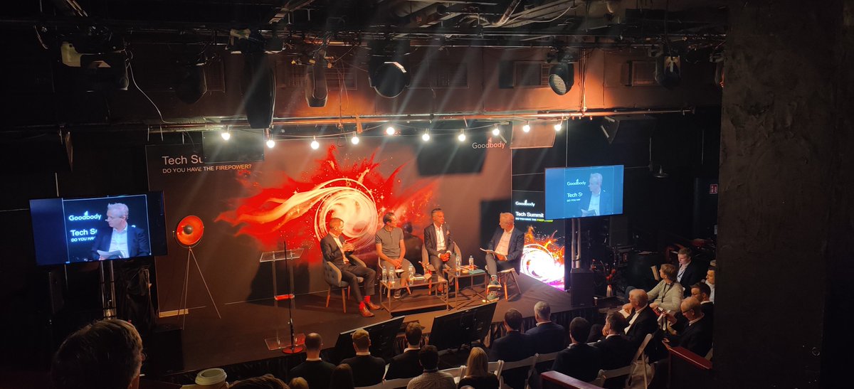 karldeeter's tweet photo. The Goodbody Tech Summit 2022 is off to a good start, >50 companies, >50 investors with portfolio values of €60bn in value. Fascinating insights and @cooper_m MC'ing 💪 https://t.co/9wDEG91PSb