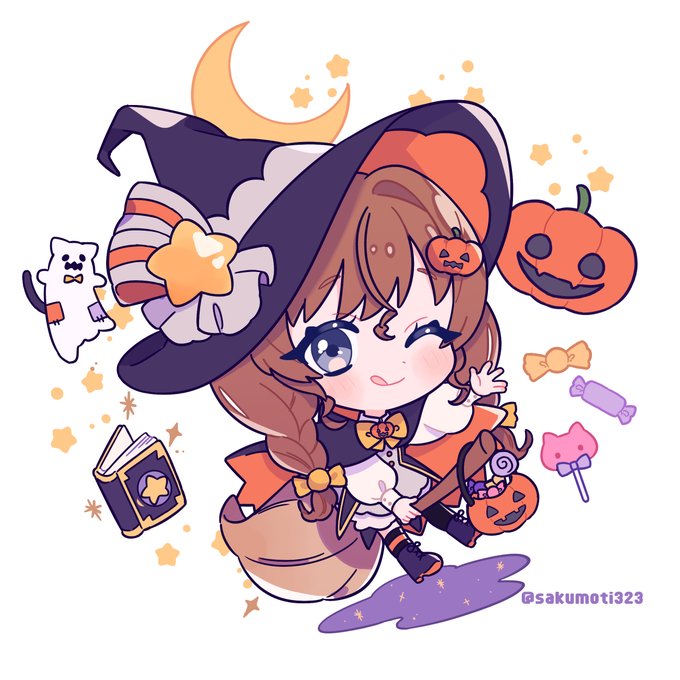 「箒で飛ぶ ハロウィン」のTwitter画像/イラスト(新着)｜2ページ目