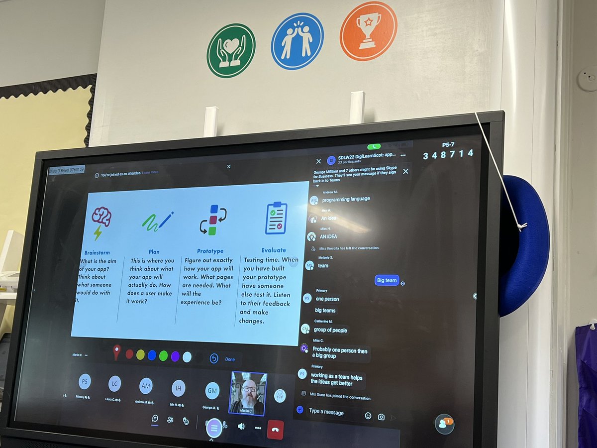 P4-7 Extending our knowledge of app development on the live lesson for Digital Literacy Week. @DigiLearnScot @PKCDigSkills @Schools_Digital @PKCTeach