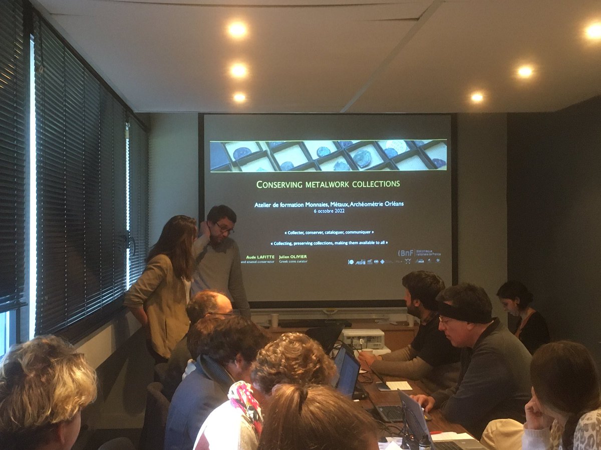 AHostein's tweet photo. C’est parti pour l’atelier doctoral d’archeometrie appliquée aux monnaies à l’IRAMAT @CNRS d’Orléans. Il est le premier du genre financé dans le cadre du programme MONOM soutenu par @ef_rome @casadevelazquez et @reseau_EFE #numismatique Infos ici > https://t.co/w82iYIhywB https://t.co/YxRcxbFkps