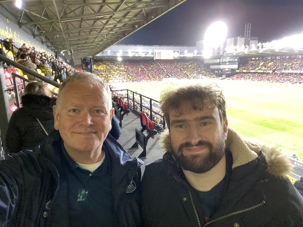 NBD69's tweet photo. The impetus behind @AfcAutism Kirk @KirkPritchard1 &amp; Grace @GraceMcM22 What a great time at @WatfordFC with @WatfordFCHelp https://t.co/NAvGN4kXxd