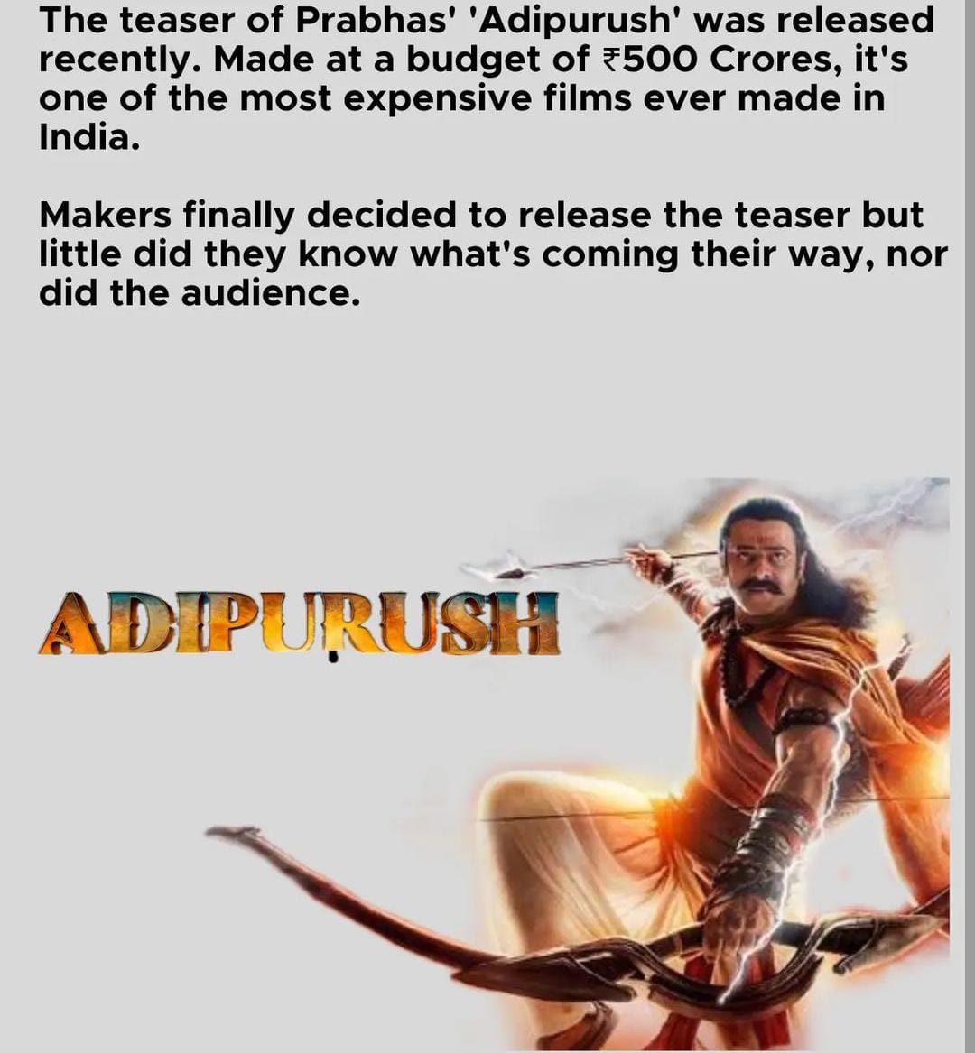 prashant007dec's tweet photo. #BoycottAadipurush 
#Prabhas𓃵 
#Tollywood 
#Hinduism https://t.co/JkLIzt3zgd