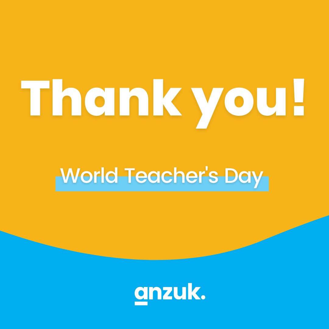 AnzukSw's tweet photo. Yesterday was World Teacher's day so we just wanted to give a massive shout out to all of you Teachers out there making a difference everyday!

Thank you for everything you do, for us, your schools and most importantly the students of today

 #WorldsTeachersDay #ThankYouTeacher https://t.co/2bgp7x4dSu