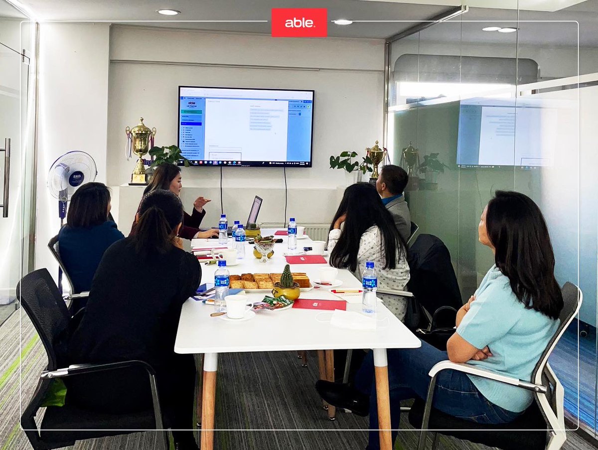 Цаасыг халж цахимаар бүтээлч ажиллах боломжийг эрэлхийлсэн компаниуд Пүрэв гариг бүрийн өглөө 08:00 цагаас зохион байгуулагдаж байгаа  #ABLE системийн танилцуулах уулзалтад ирж мэдээлэл авлаа. 
Дараа долоо хоногийн өглөөний эртэч уулзалт маань 10.13нд ⏰ 8:00 цагт болно.