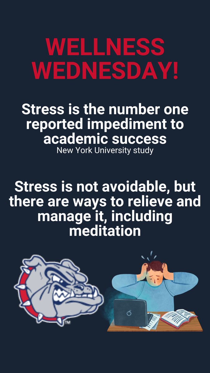 ZagSAAC's tweet photo. Wellness Wednesday: Stress! https://t.co/gJ3XnFXb5c