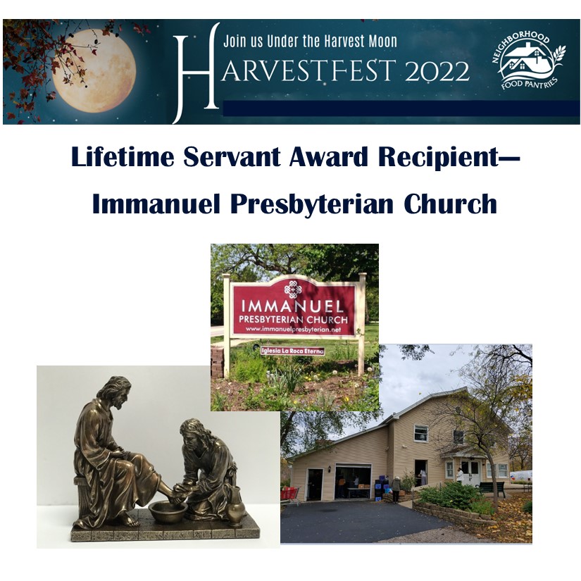 NeighborhdFP's tweet image. Immanuel Presbyterian Church joined our network of pantries in 2011 to become our sixth pantry. his pantry has served an average of 1,500 people in need during the last six months. We are honored to present IPC with the Lifetime Servant Award.