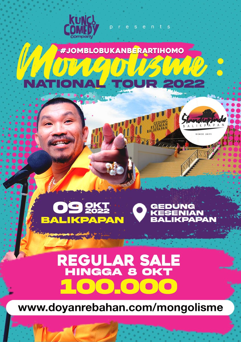 Mongol_Stres's tweet photo. Buat temen2 di Balikpapan...Jangan lupa 09 Okt ya...Tiket beli via https://t.co/DK35asRbry dan on the spot https://t.co/TlrHwazTZw