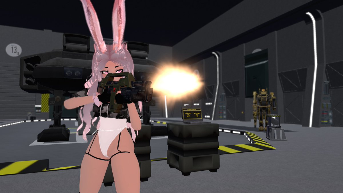 NjnaGrimsdottir's tweet photo. "Perhaps giving the Bunny Queen... weapons... was.. not a good idea." - @MjrnAI
#BunWithGun #BOOM #Ammo4Dayz #VR https://t.co/OC5jMxOBj1