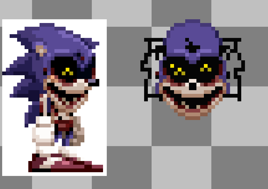 FrostVx △△△ on X: I made sprite accurate versions of Lord X and Grimeware  hehahe  / X