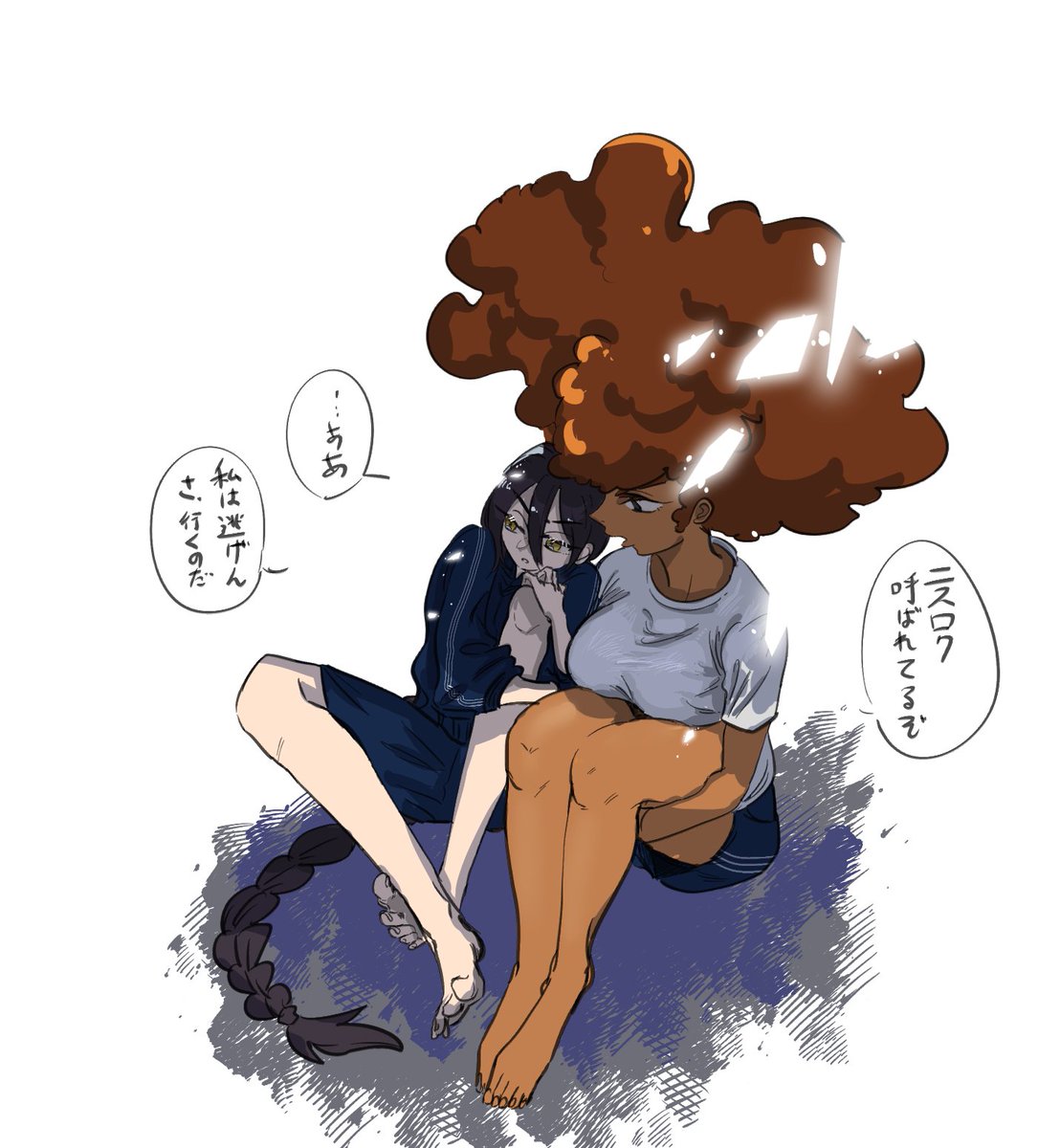 前に描いた女体化百合のニスアガめっちゃかわええやん かわいすぎるので見て下さい 
