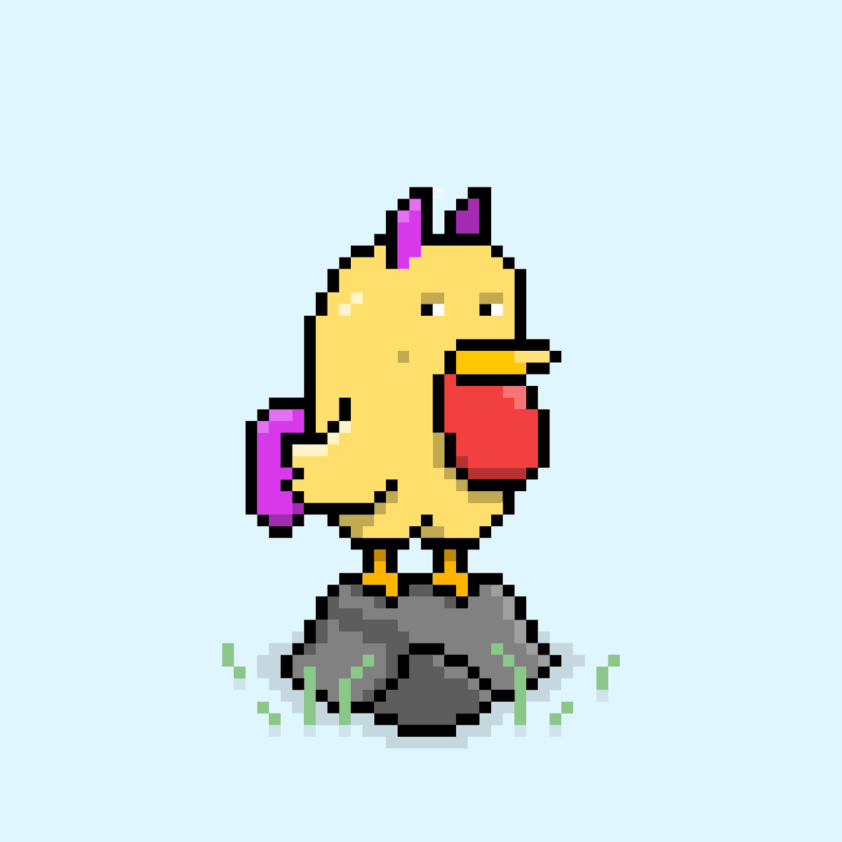 SollamasNFT `Chooks #376` bought for 0.65 SOL ($22.36 USD). #sollamas #solana