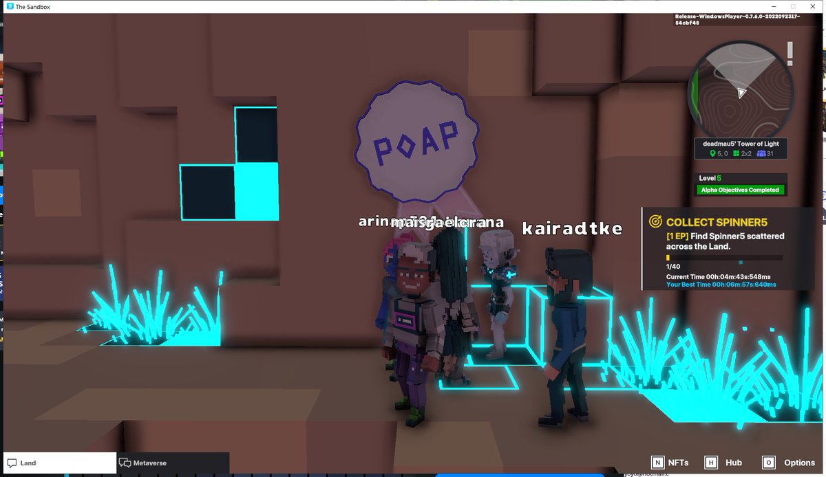 BeckWells3's tweet photo. @TheSandboxGame @deadmau5 I just participated in the #SandboxAlphaS3Giveaway for a chance to win 500 SAND! Found George from the Metaglitch in @deadmau5's Tower of Light, check out my screenshot below!
👇 https://t.co/fKbQhXmcEU
