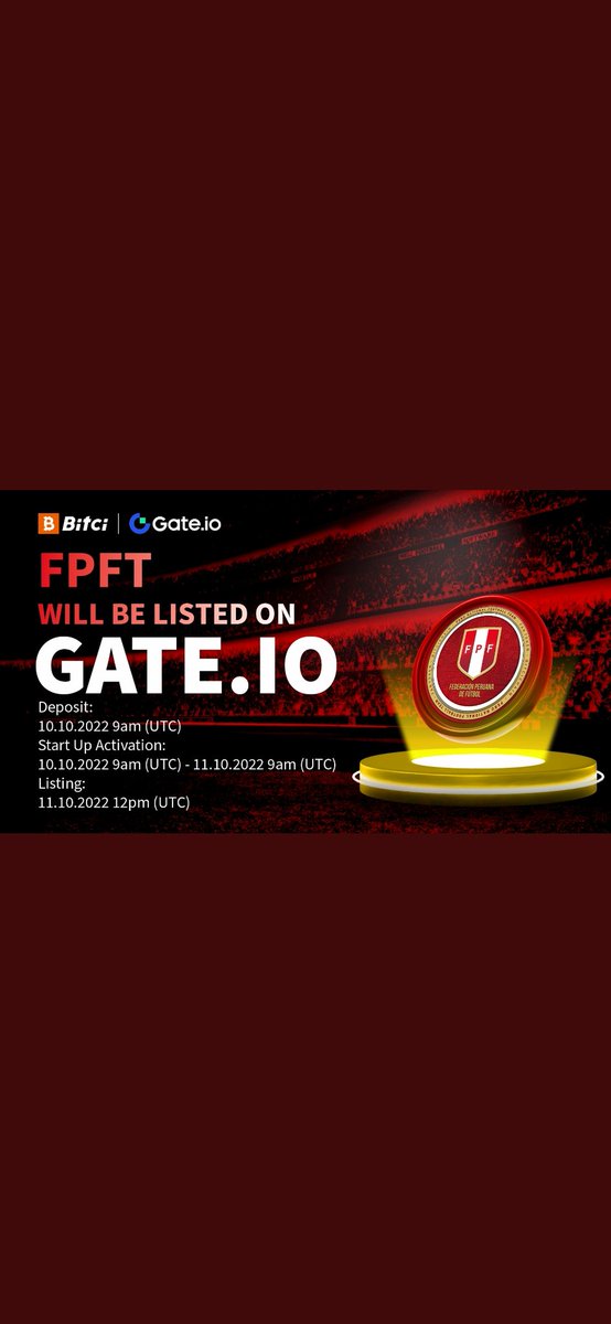 RT @_Bitmania_: @FoxCryptoBSC @bitgetglobal @BitciChain And Peru Fan token listing on @gate_io https://t.co/uc45c0iT5G