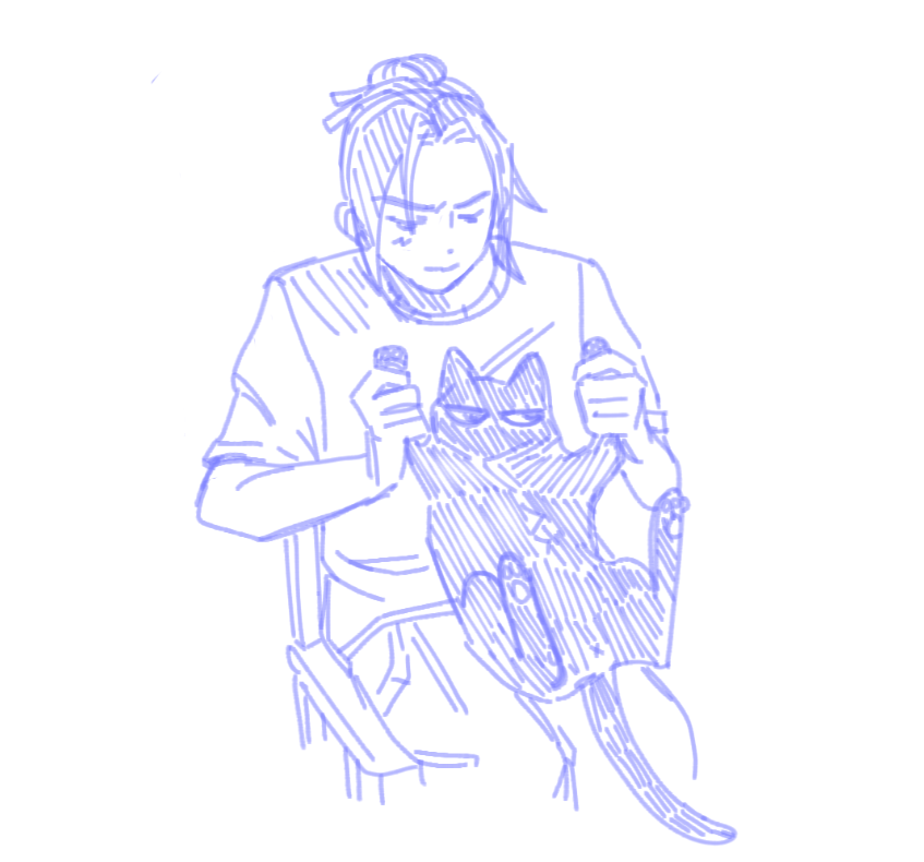 lluviar0ja's tweet photo. but what if he interacted more with kitties tho #mdzs https://t.co/1gaueMhqEJ