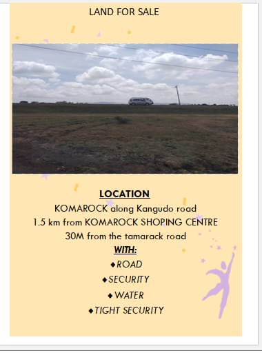 Offer Offer Land on sale, A 4 acre land is on sale located at komarok along kangundo road it's just 50 meters from the tarmac road Contact 0708007223 for more information or to visit the site
#KomaShrine
Vera Sidika Eve Mungai
#TillNiTill