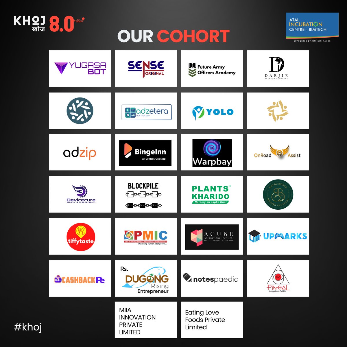 aicbimtech's tweet photo. "A job well started is half done." 🤩

@aicbimtech is excited to announce the waving of the green flag for its latest cohort program, KHOJ 8.0, with startups getting ready to take on the journey into the magical world of entrepreneurship. 

#aicbimtech #aicbimtechprograms https://t.co/xclhDIuXWd