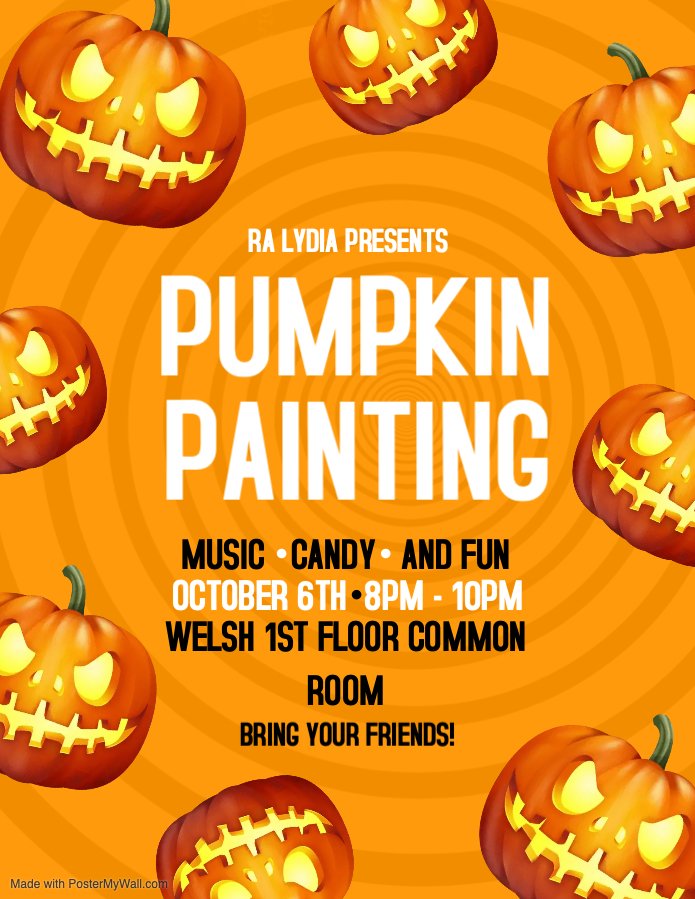 GoucherResLife's tweet photo. Happening tonight in Welsh Hall! https://t.co/6rCtaSdyRY