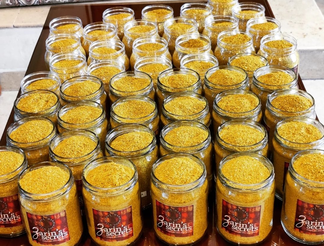 Shelleysub's tweet photo. 50 corporate hampers, prep started!!!!! Parsi Pulao/Biryani masala freshly ground and bottled.....
#Zarinssecrets #Parsispicesandcondiments #homemadewithlove #parsifamilyrecipes #HamperPrep
Find us on Instagram @zarinssecrets https://t.co/0AUQL2Isej