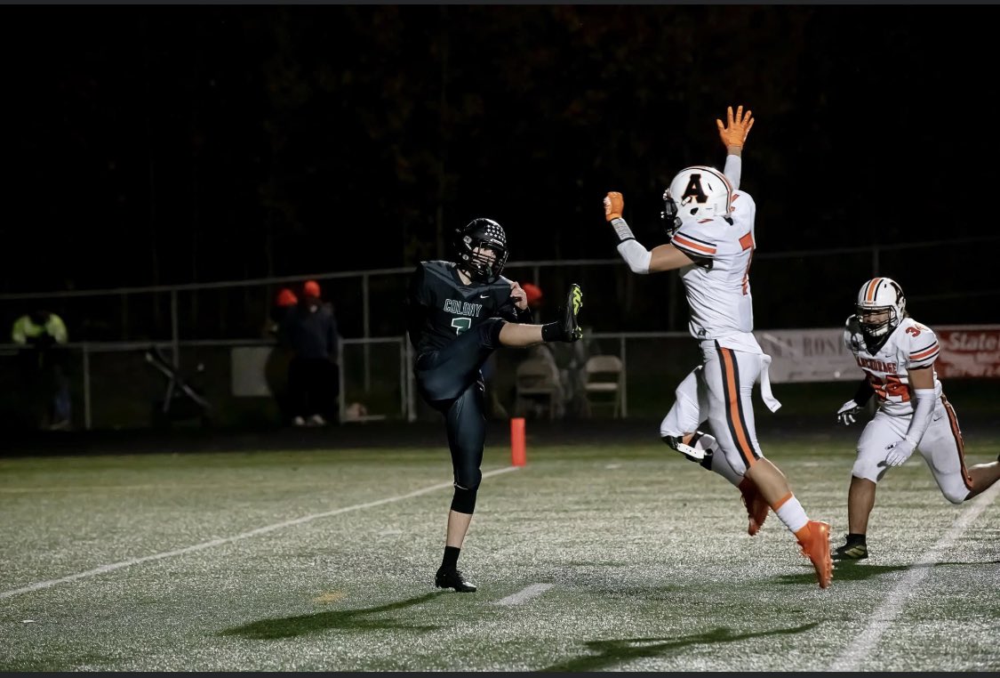 codyspeterson's tweet photo. Grateful to be named 4A Kicker/Punter of the year in AK. @Chris_Sailer  @BrandonHuffman @BrandonHuffman @NickFarman55 #year1 https://t.co/nJkeniim5s