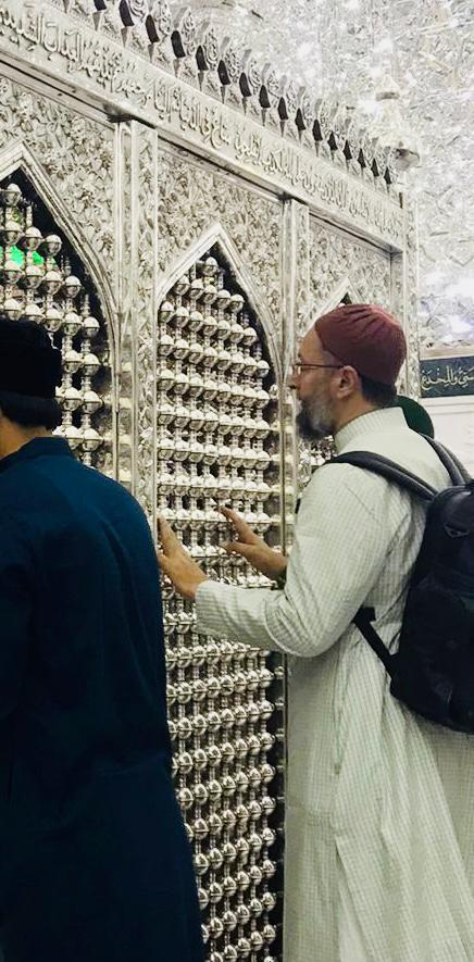 GondaAimim's tweet photo. Aimim President Barrister Asaduddin Owaisi Sahab today At Darbar -E- Sarkar -E- Ghouse -E- Azam Dastagir R.A In Baghdad Iraq. https://t.co/hnhmMjiMxl