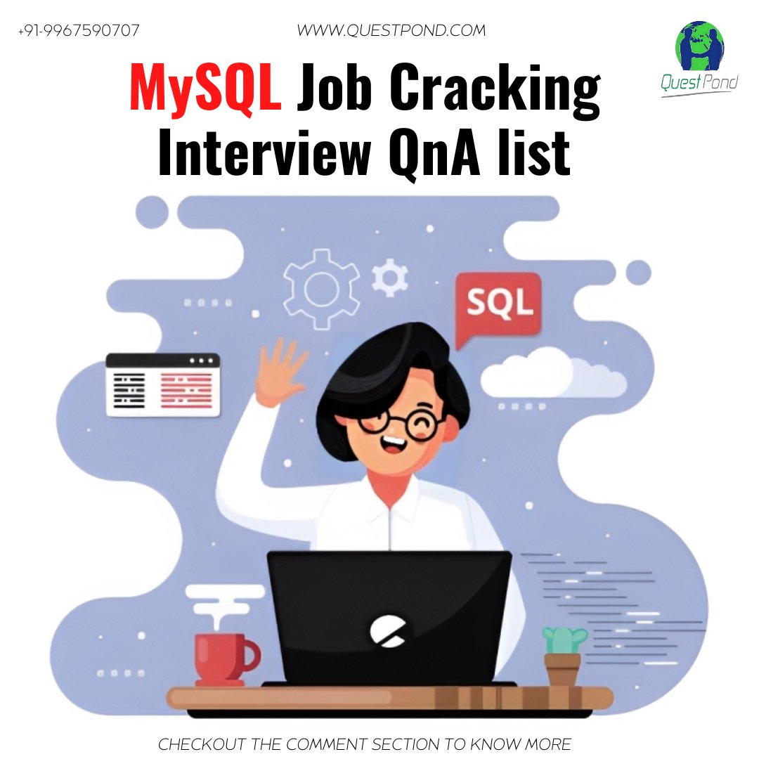 🤔 Don't know how whats is going to be questioned in your MySQL Interview ❓
Checkout the comment section😁.
.
.
.
.

#MySQL #jobinterview #jobinterviewquestions #jobseekers #programming #crackinterview #interviewquestionsandanswers