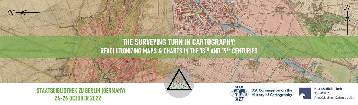 Desde el 24 al 26 de octubre en Berlin, la Comisión de Historia de la Cartografía de la #ICA y la Staatsbibliothek zu Berlin organizan el 9º Simposio Internacional sobre Historia de la Cartografía “The Surveying Turn in Cartography”. Si quieres asistir: 👉bit.ly/3rxdPJs