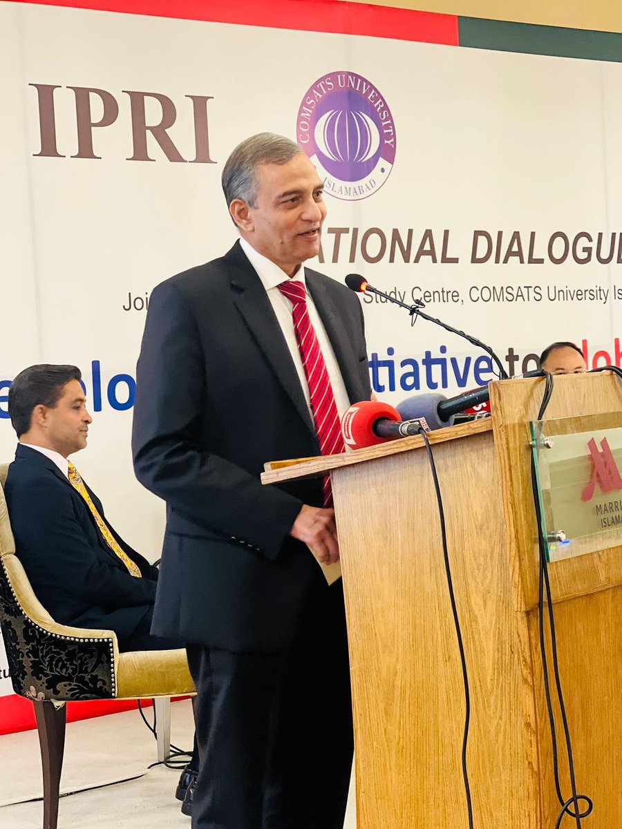 IPRI_Pak's tweet photo. It is action-oriented and focuses on alleviating poverty, eradicating hunger, and uplifting underprivileged socio economic classes. @AmbDrRaza 
He also highlights the geopolitical tensions that overtake the intention of development instead. https://t.co/meDaDPBb0c