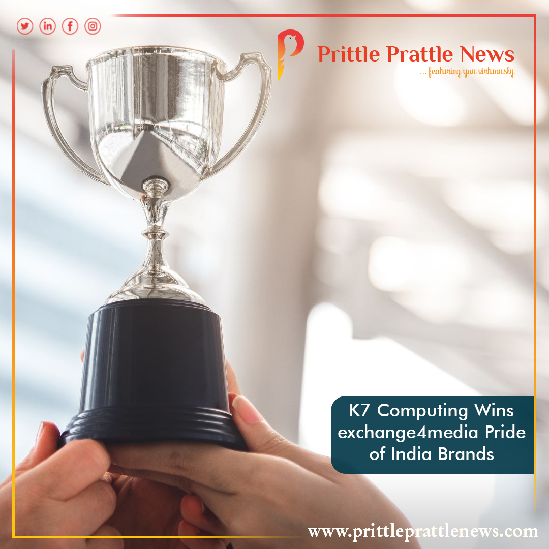 prittle_prattle's tweet photo. K7 Computing Wins exchange4media Pride of India Brands.
#k7computing #Wins #best #exchange4media #brands #india #leadership #accomplishments #creativity #innovation
@k7computing
https://t.co/JcRYThvaIY. https://t.co/iaobDcKm92