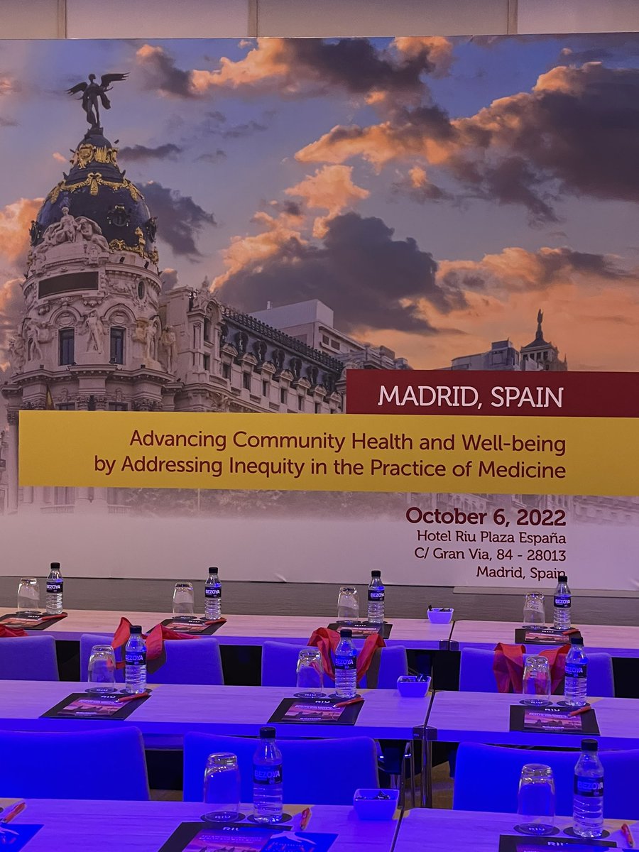 Excited to present to a crowd of >1000 attendees at the “Advancing #CommunityHealth & #Wellbeing by Addressing #Inequity in the Practice of #Medicine conference in #Madrid, Spain! #HealthEquity ⚖️ @EinsteinMed @MontefioreNYC @HealthfirstNY @SOMOSCare