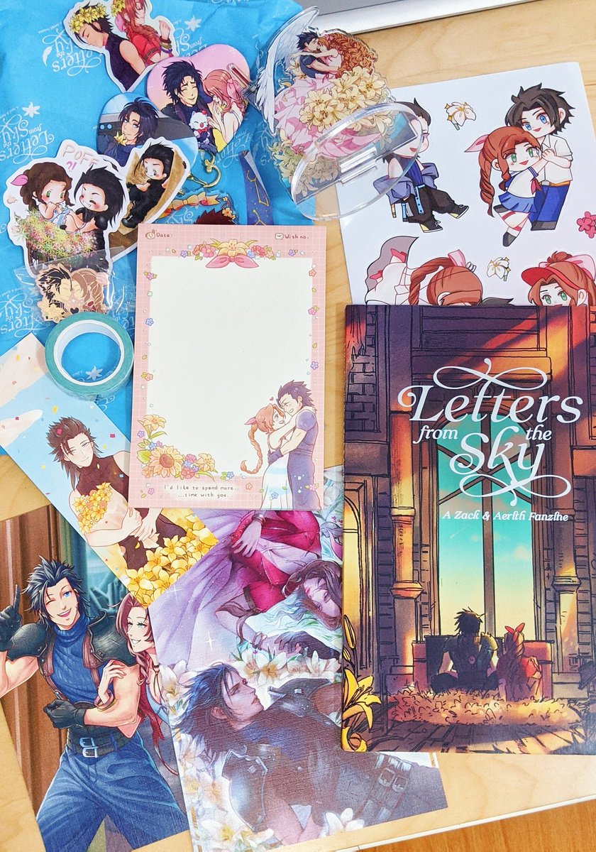 akumarations's tweet photo. My contributor bundle for @zerithfanzine!🌼 Everything is so wholesome and sweet! 🥺 Thank you! #FF7 #FF7R https://t.co/p5F4CNvPdm