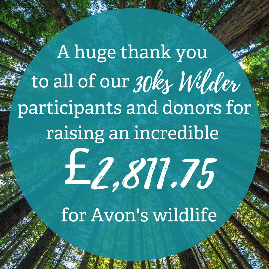 avonwt's tweet photo. A huge thank you to everyone who participated in 30ks Wilder this September! You raised over £2,500 on our JustGiving page alone!💚👏

If you've been fundraising offline, please make your donation via our website or contact fundraising@avonwidlifetrust.org.uk for guidance. https://t.co/HReAzEwQqo