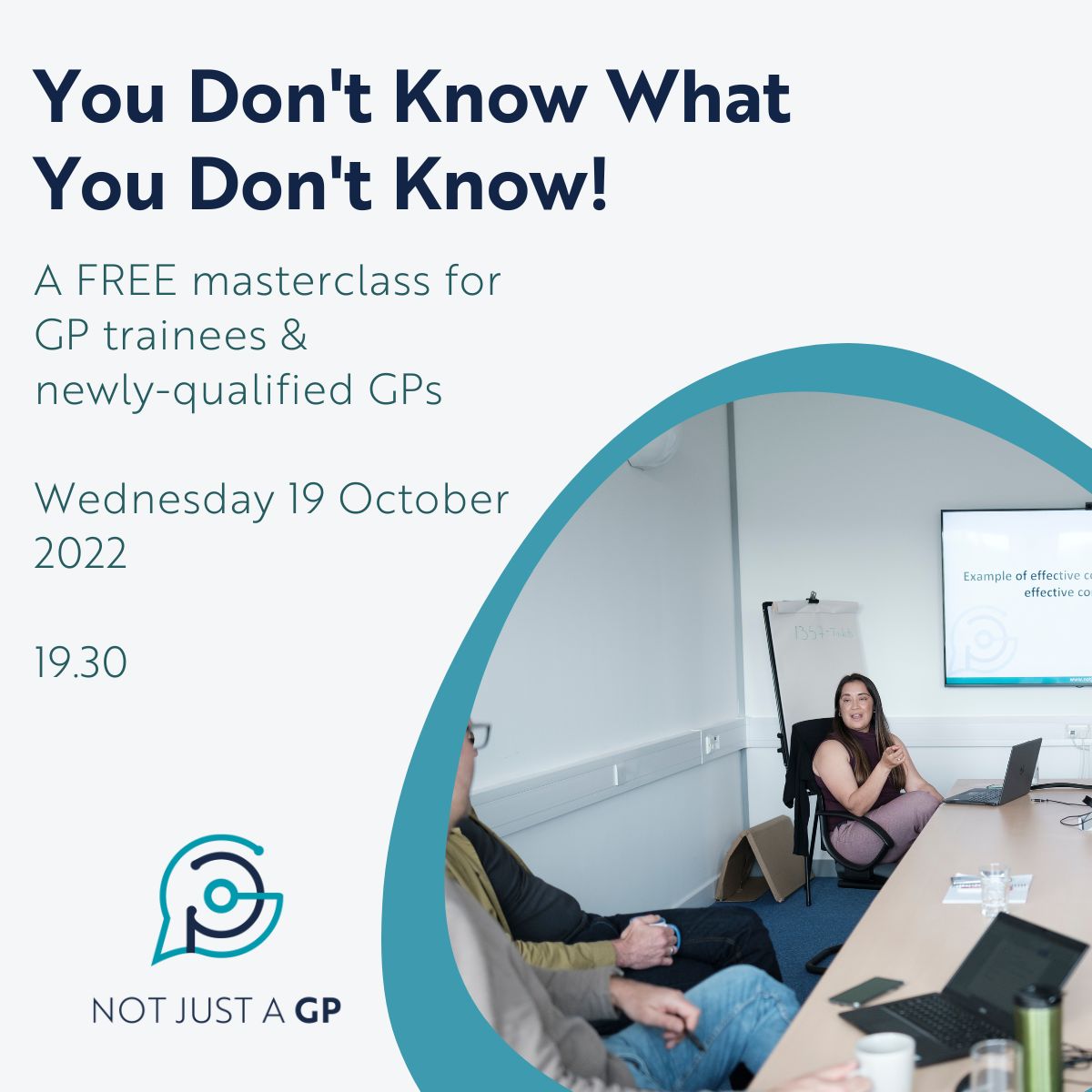 NJA_GP's tweet photo. Join us for our ‘You Don’t Know What You Don’t Know’ Masterclass on 19th October at 19.30 where we will be answering all of the questions above & many more!
For more information visit https://t.co/UBKUp66CKw
#GPtraining #GPtrainee #notjustagp #primarycare #primarycarenetwork https://t.co/KHvS0llw1Y