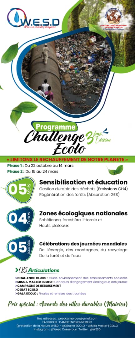 AngeloToueli's tweet image. 3e édition du Programme CE 
3 engagements forts

1- Je sépare mes déchets pour réduire les émissions du CH4... 
2- Je plante des arbres pour absorber les #ges
3- Je protège l&apos;environnement pour préserver la vie humaine

#PCE3
#MissMasterEcolo 
Ensemble, #pourunmondeprevoyant