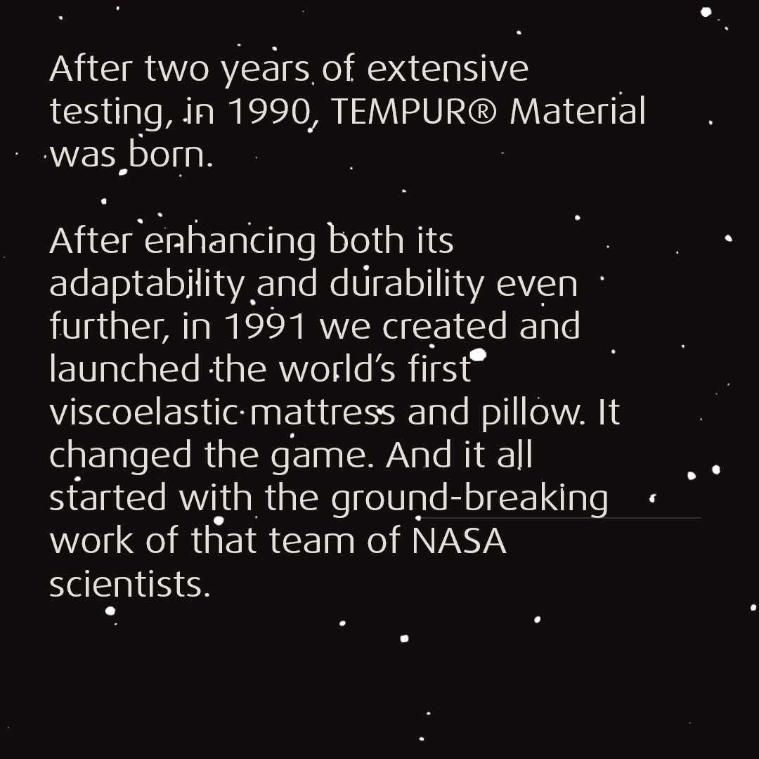 To kickstart World Space Week, learn about our history with NASA and TEMPUR®'s origins.