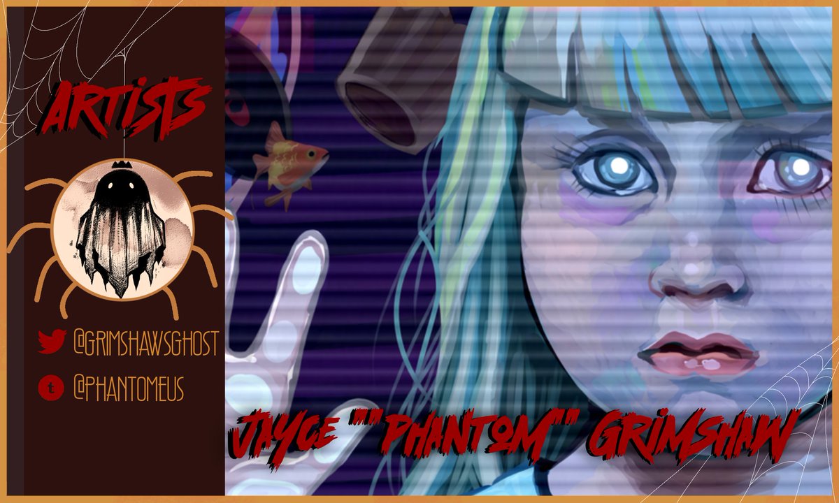 FrightZine's tweet photo. 💉Artist Previews💉

This amazing art piece, created by Jayce "Phantom" Grimshaw, is from Poltergeist! 

Make sure to preorder a copy of the zine: https://t.co/SdS5H2DnJX

Follow our talented contributor at @grimshawsghost 

Carrd: https://t.co/dWmfyGYkte https://t.co/kv4fzV1Uws