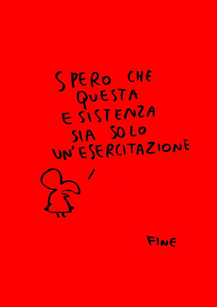 Spero che

Scarabocchio pubblicato sullo scorso numero di <a href="/oggisettimanale/">OggiSettimanale</a>. Trovate già in edicola il nuovo numero della rivista, con un nuovo scarabocchio inedito.

#gliscarabocchidimaicolemirco #maicolemirco #oggisettimanale #oggi #GliScarabocchi #esistenza #esercitazione