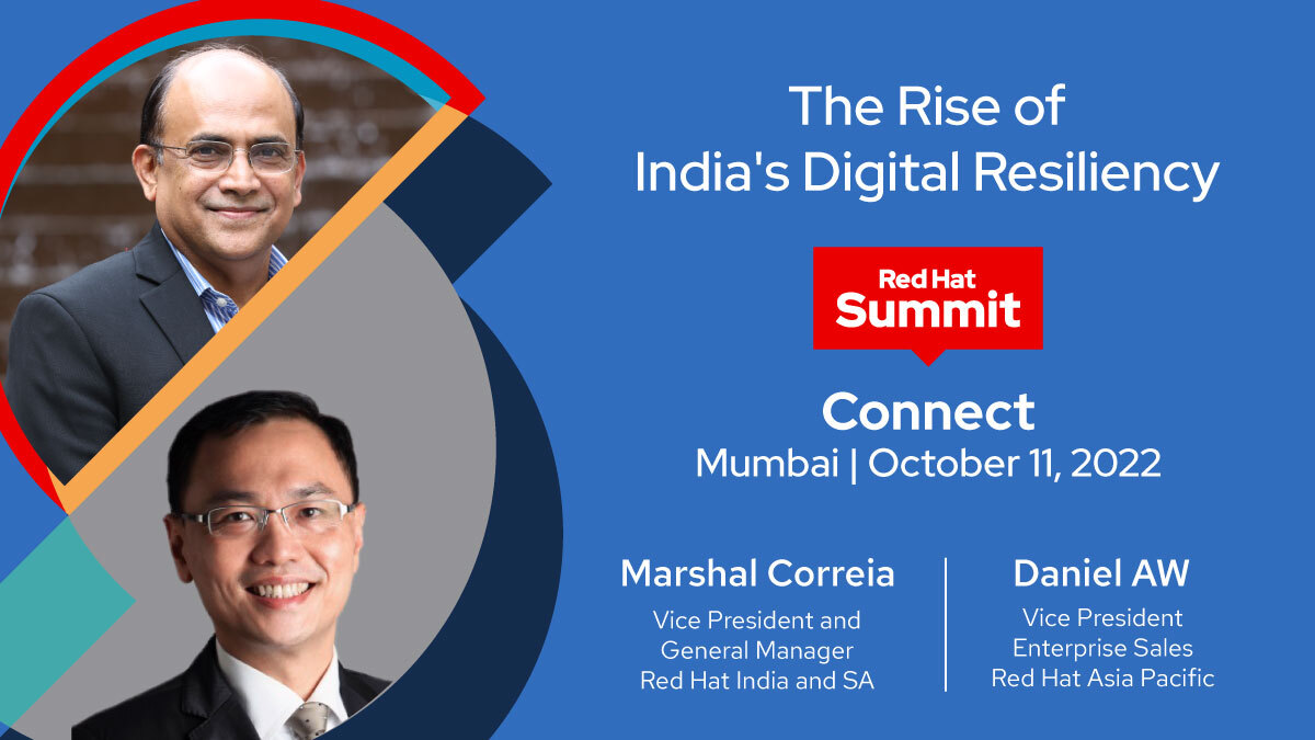 redhatindia's tweet photo. Join us at the Red Hat Summit: Connect to explore the future of technology. The opening Keynote will focus on the accelerating digital disruption across the business landscape and how you can leverage this shift.  https://t.co/yEeeAUShpp
#RHSCIndia #RHSummit https://t.co/DBl67NBtEs