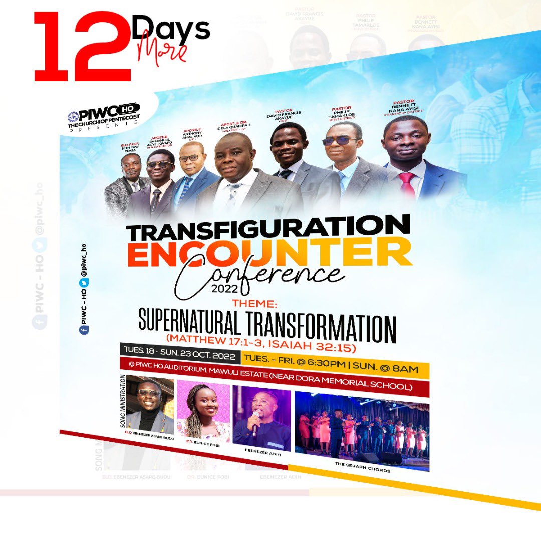 piwc_ho's tweet photo. Steadily, the time draws near.
Make a date with God.
#TEC’2022
Supernatural Transformation🔥🔥 https://t.co/1JakXCR25U