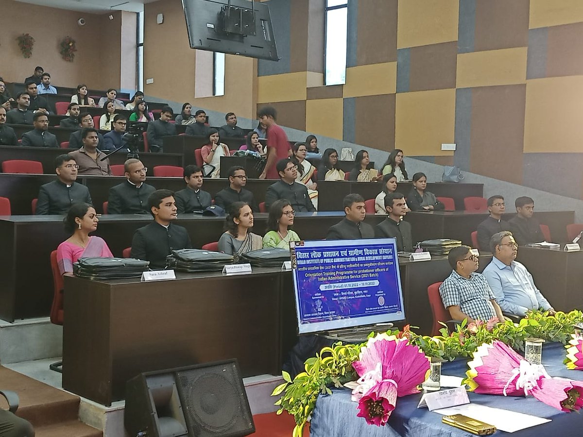 BipardP's tweet photo. Orientation Training Program for the Trainee Officers of the Indian Administrative Service (2021) Batch Started From 1.10.22 to 18.11.22 at Bipard Gaya #gaya #Training #Bihar #IAS #Patna #RETWEEET #Tweet #Like #follow #rajgir https://t.co/Nf5lNblNwl