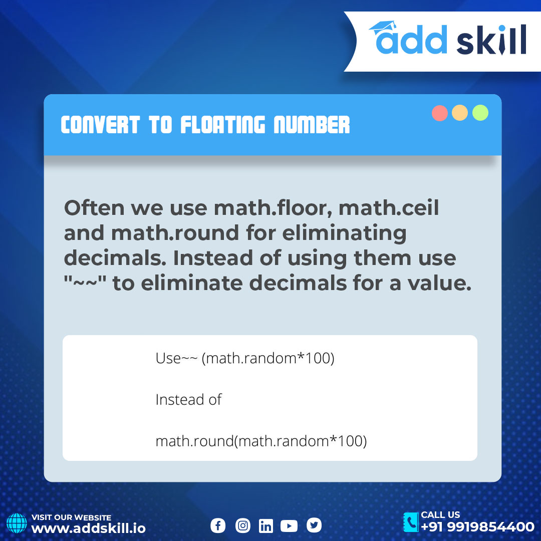 add_skill's tweet image. Let's have a look at four JavaScript Hacks 👀
.
.
.#addskill #CodingClassroom #java #react #reactjs #codenewbies #learncoding #programming #codingisfun #coding #placement #fullstackdeveloper #fullstackdev #frontenddeveloper #backenddeveloper #developer #developerlife