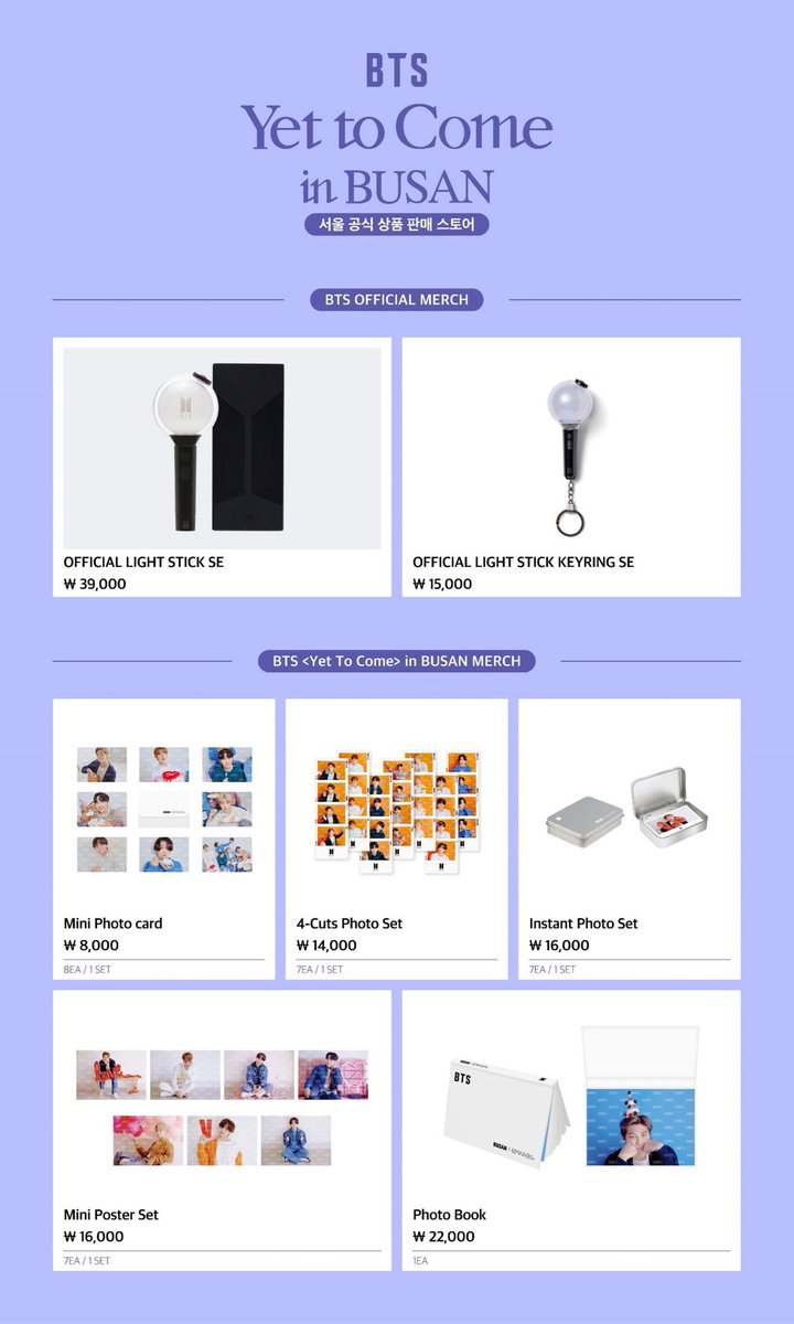 bbangsells's tweet photo. 🇰🇷 Offline purchase service!
BTS YET TO COME IN BUSAN POPUP

Purchasing fee :
Small sized items - 3000krw
Clothing - 7000krw
Artist-made collection - 10% from price

❗️artist-made collection only one slot per item!
#pasarbts https://t.co/42HZFaZ8xZ